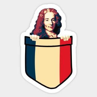 Voltaire In My Pocket Sticker